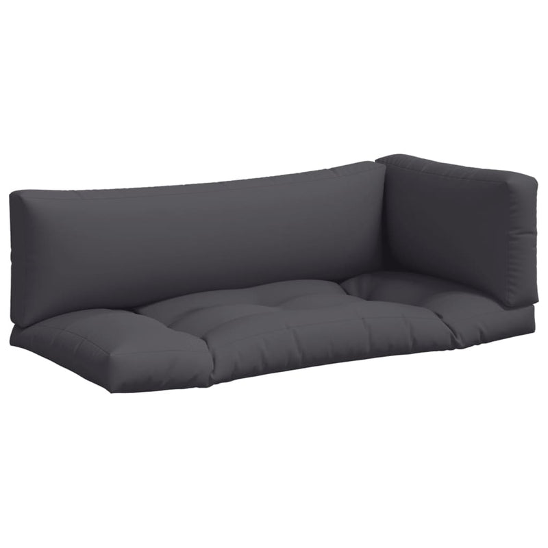 Perne de paleți, 3 buc., antracit, material textil