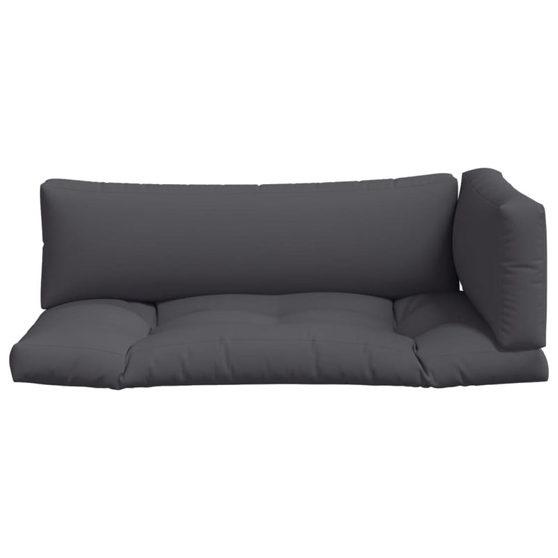 Perne de paleți, 3 buc., antracit, material textil
