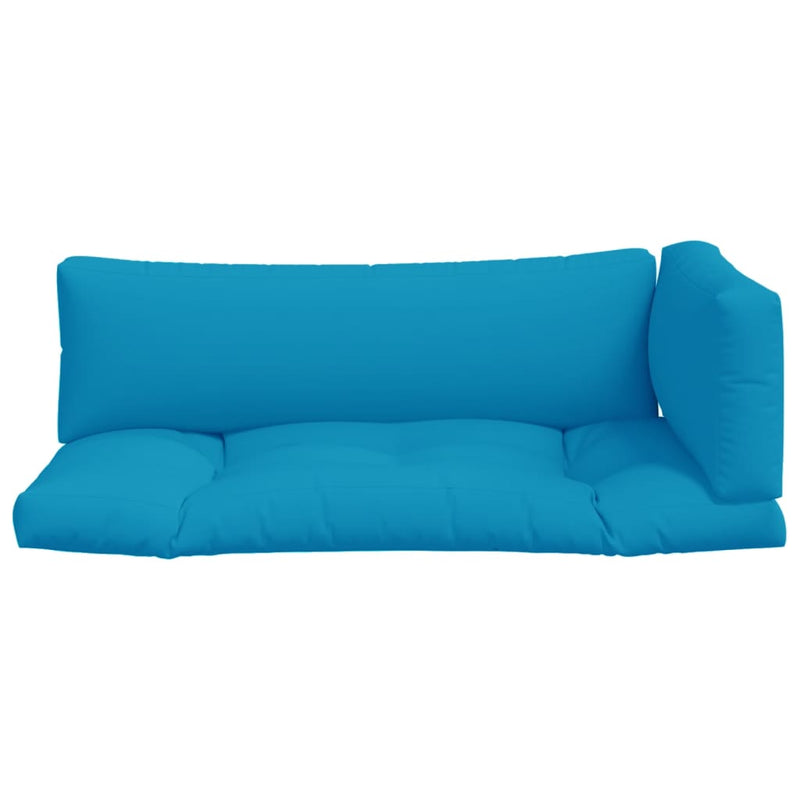 Perne de paleți, 3 buc, albastru deschis, material textil