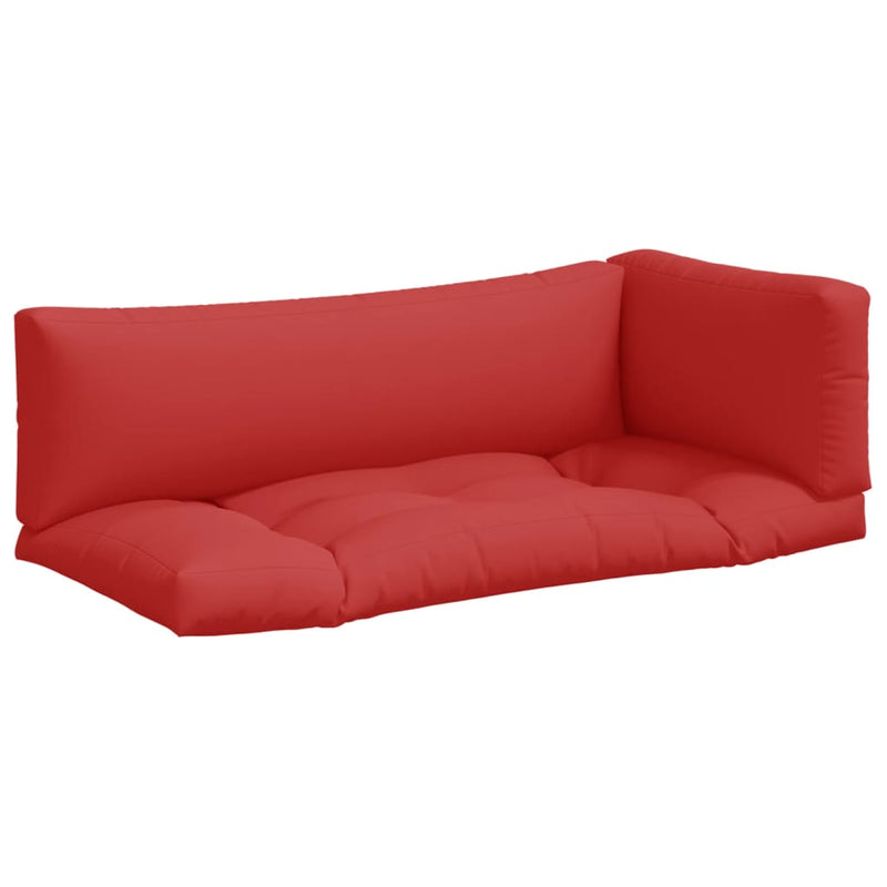 Perne de paleți, 3 buc. roșu, material textil