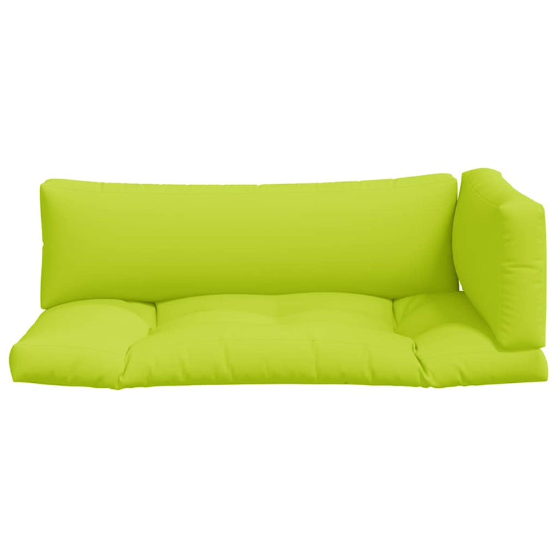 Perne de paleți, 3 buc, verde aprins, material textil