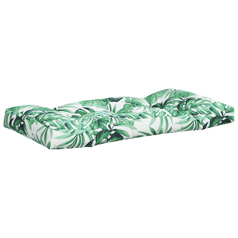 Perne de paleți, 3 buc., model cu frunze, material textil