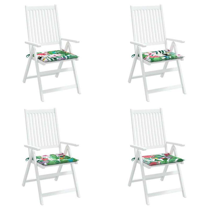 Perne scaun de grădină, 4 buc., multicolor, 40x40x3 cm, textil