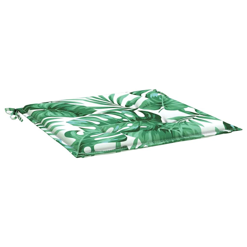 Perne de scaun, model frunze, 6 buc., 50x50x3 cm, textil