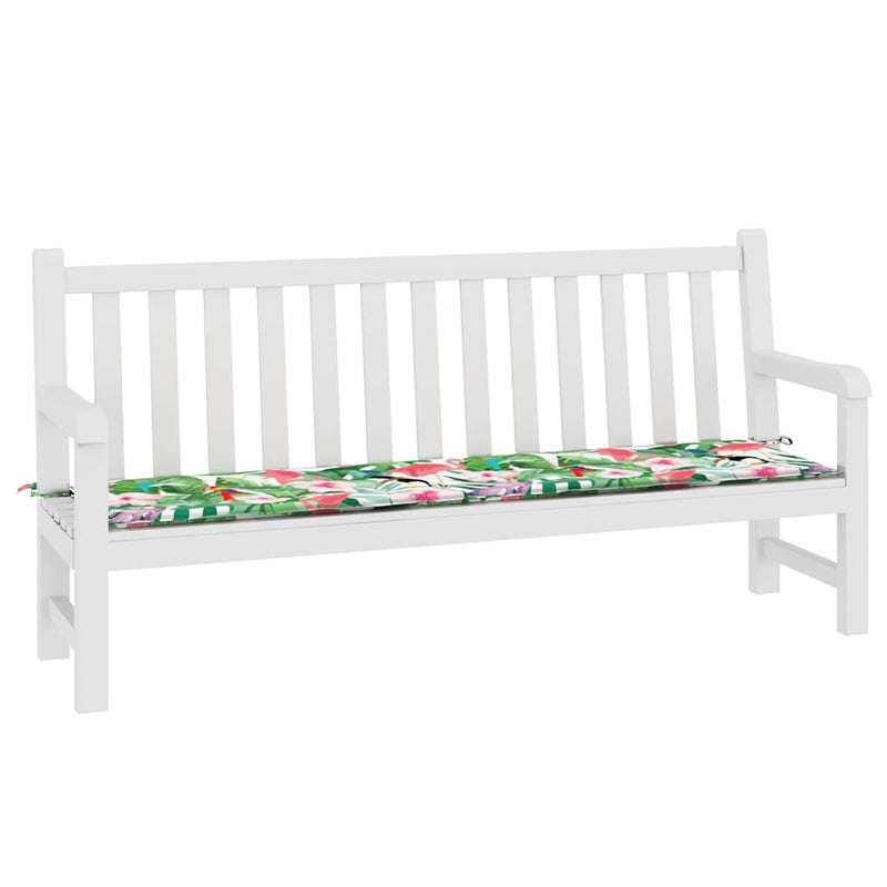 Pernă pentru bancă de grădină, multicolor, 200x50x3 cm, textil