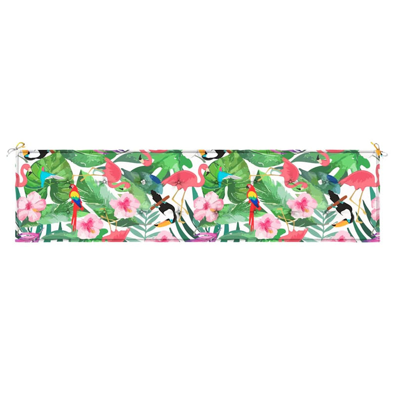 Pernă pentru bancă de grădină, multicolor, 200x50x3 cm, textil