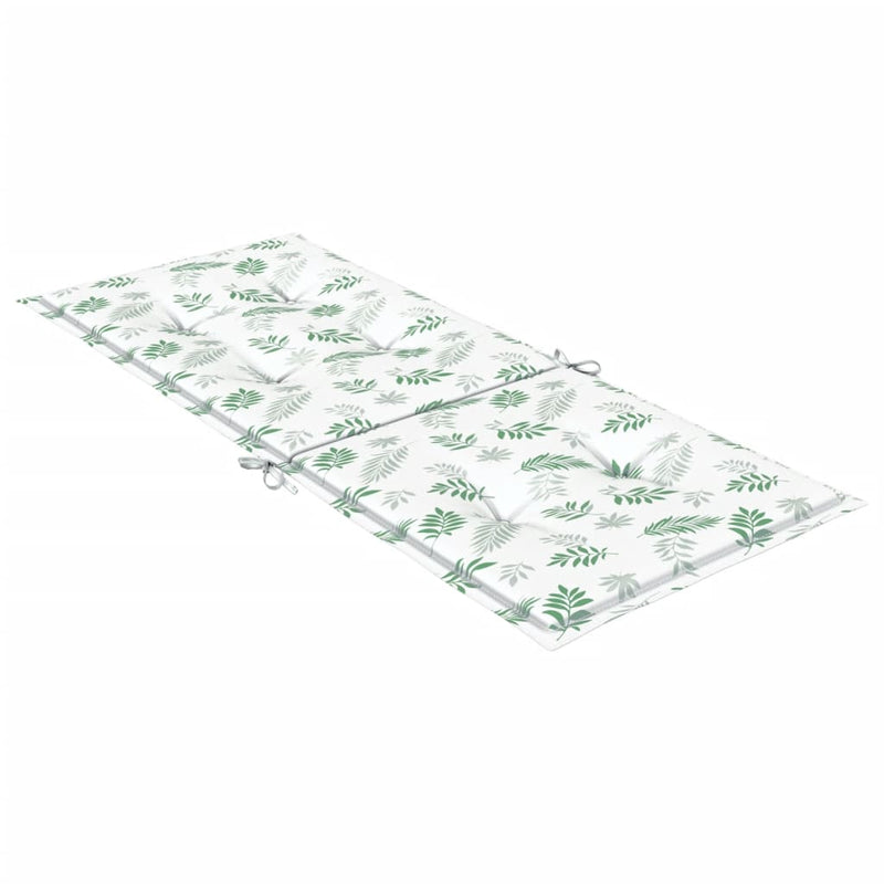 Perne de scaun spătar înalt, 6 buc., model frunze, textil
