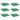 Perne de scaun, 6 buc., verde, 40x40x7 cm, textil oxford