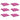 Perne pentru scaun, 6 buc., roz, 40x40x7 cm, material textil