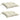 Perne de scaun, 2 buc., alb crem, 50x50x7 cm, textil oxford