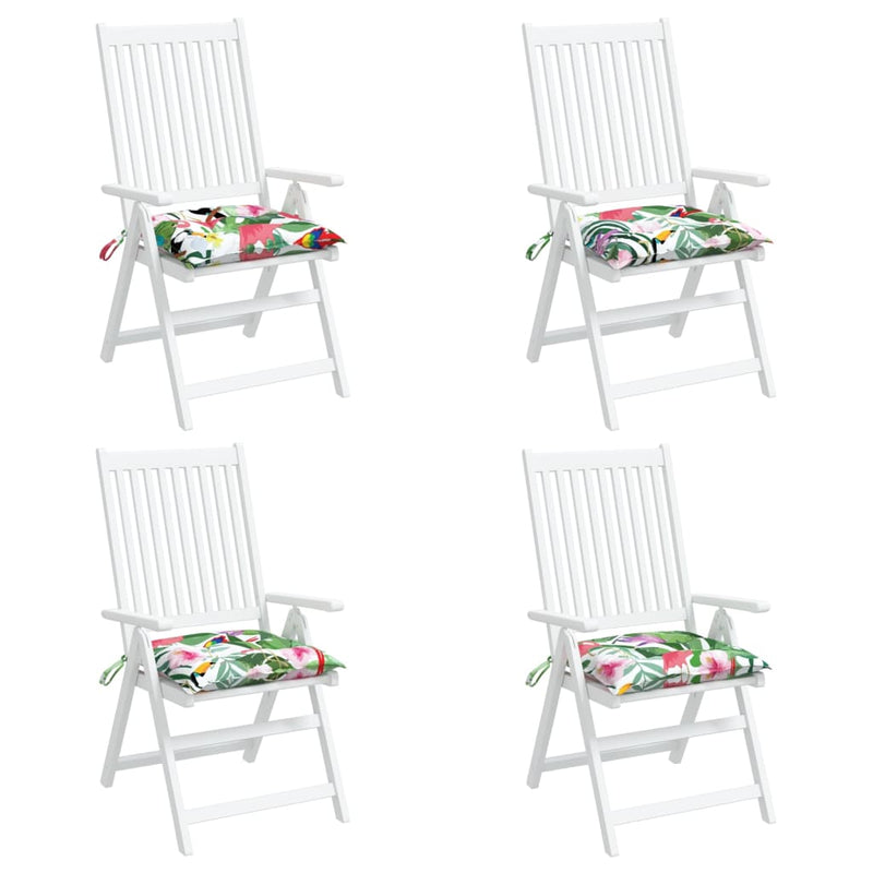 Perne de scaun, 4 buc., multicolor, 50x50x7 cm, textil oxford