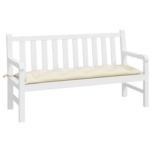 Pernă bancă de grădină, crem, 150x50x7 cm, textil oxford
