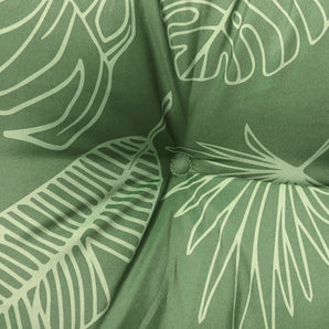 Pernă bancă de grădină model frunze, 180x50x7 cm, textil oxford