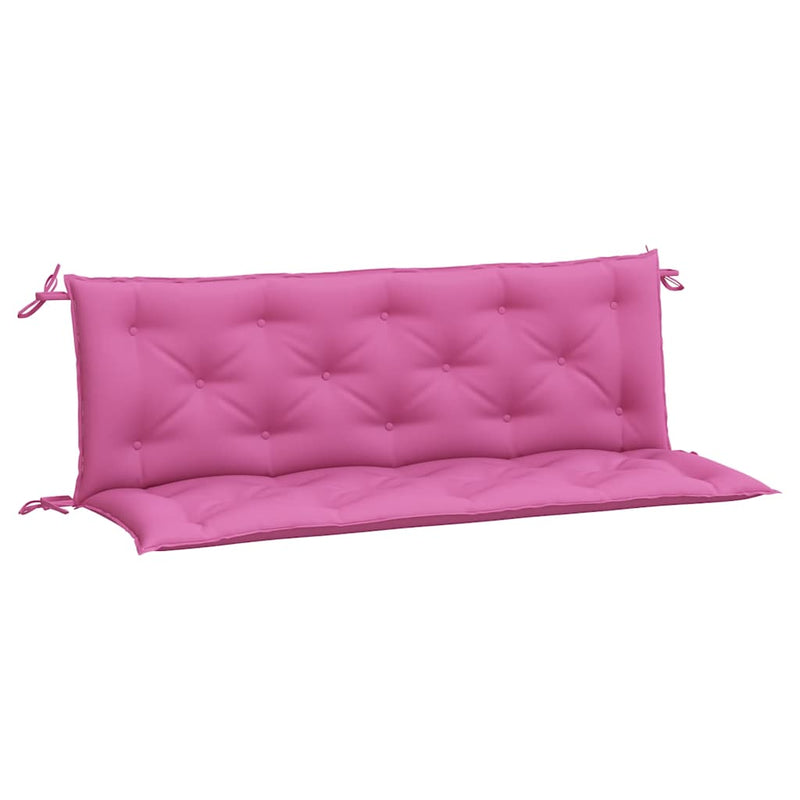 Perne bancă de grădină, 2 buc., roz, 150x50x7 cm, textil