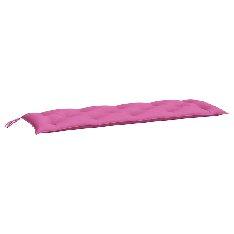 Perne bancă de grădină, 2 buc., roz, 150x50x7 cm, textil