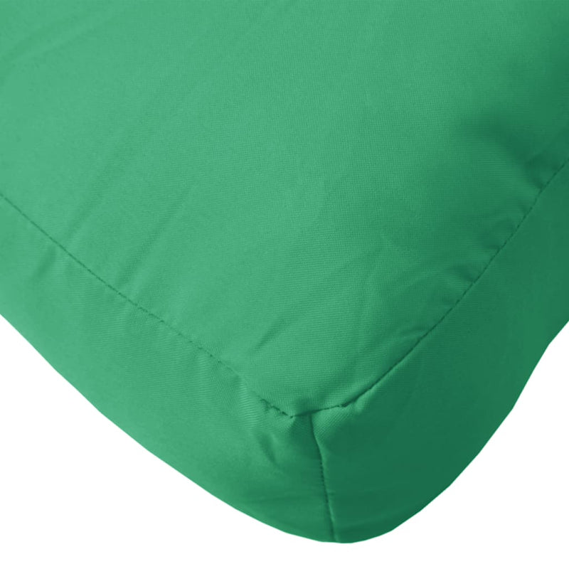 Perne pentru canapea din paleți, 2 buc., verde, textil