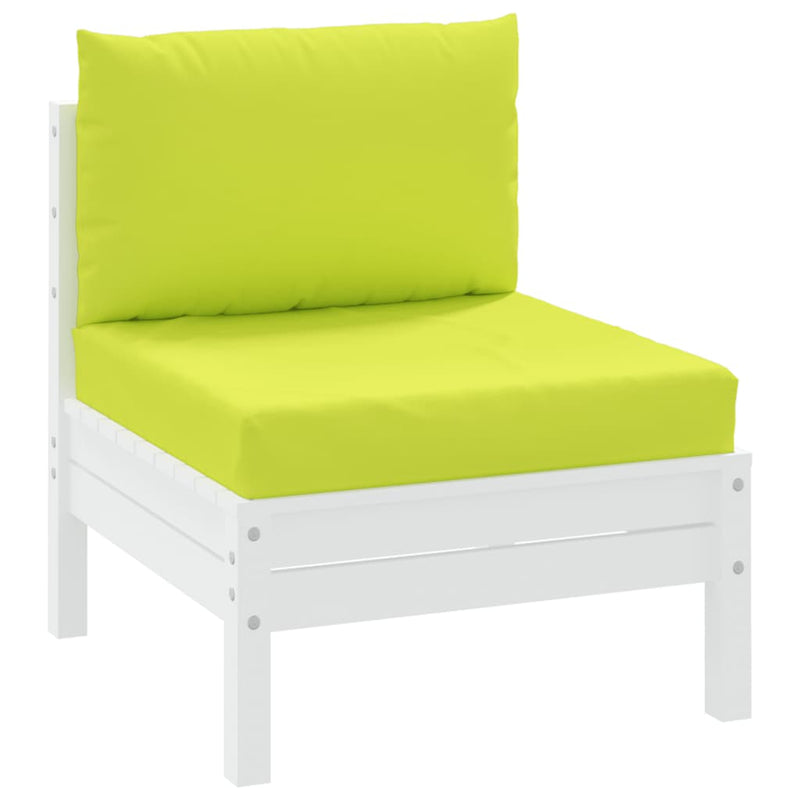 Perne pentru canapea din paleți, 2 buc., verde aprins, textil
