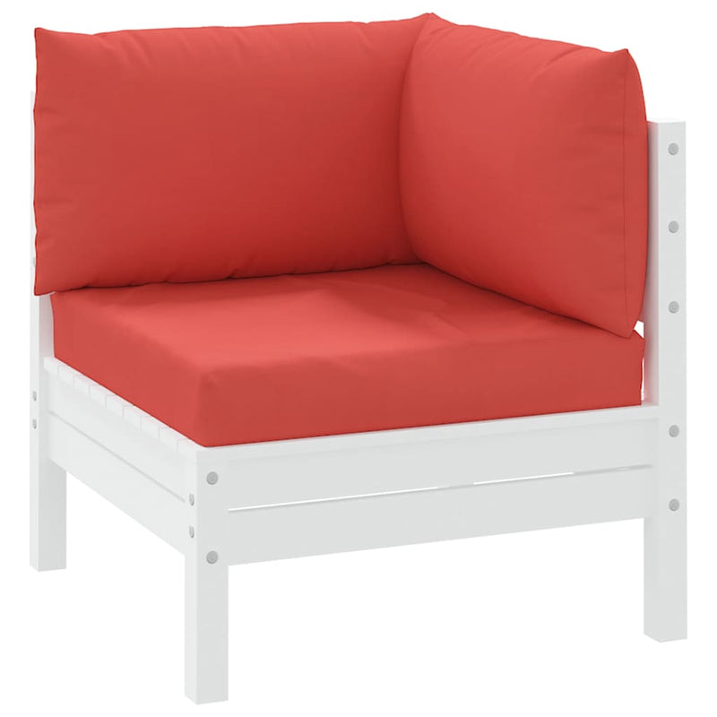 Perne pentru canapea din paleți, 3 buc., roșu, material textil