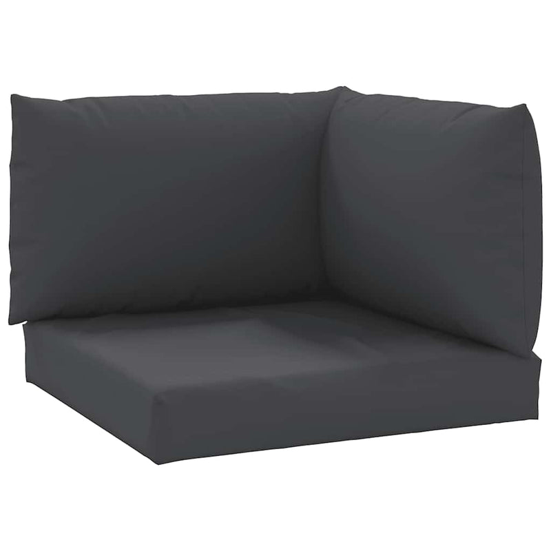 Perne de canapea din paleți, 3 buc., negru, material textil