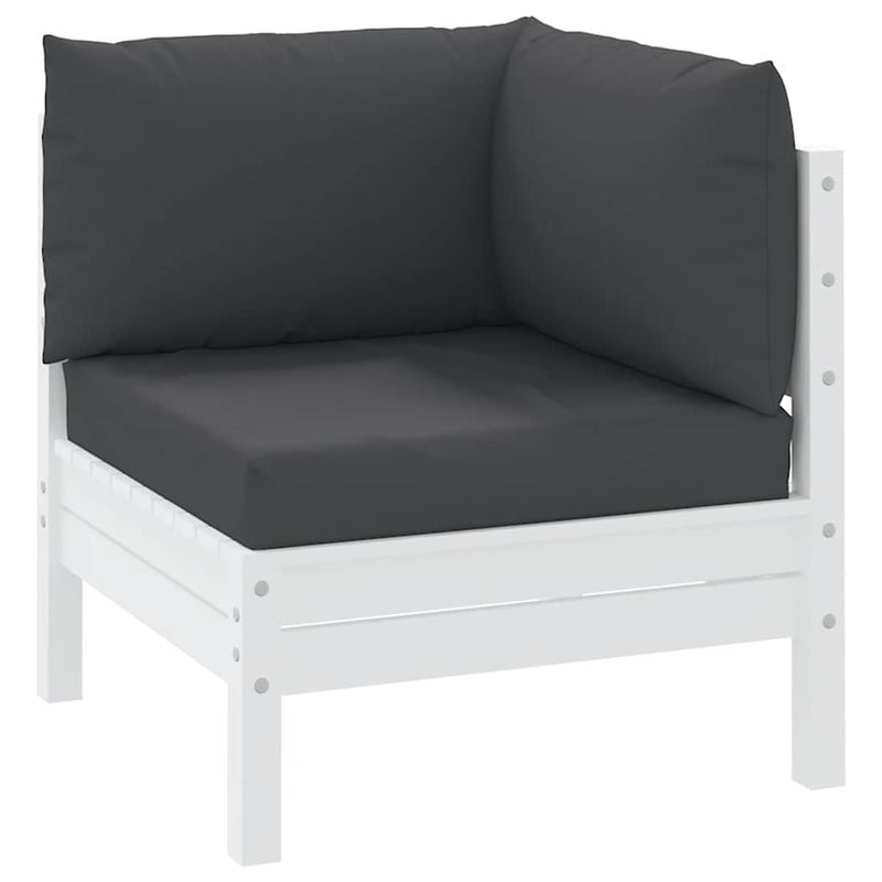 Perne de canapea din paleți, 3 buc., negru, material textil