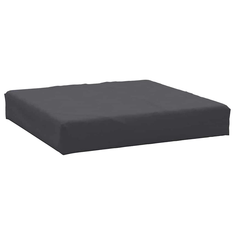 Pernă de podea pentru paleți, antracit, 60x60x9,5 cm, textil