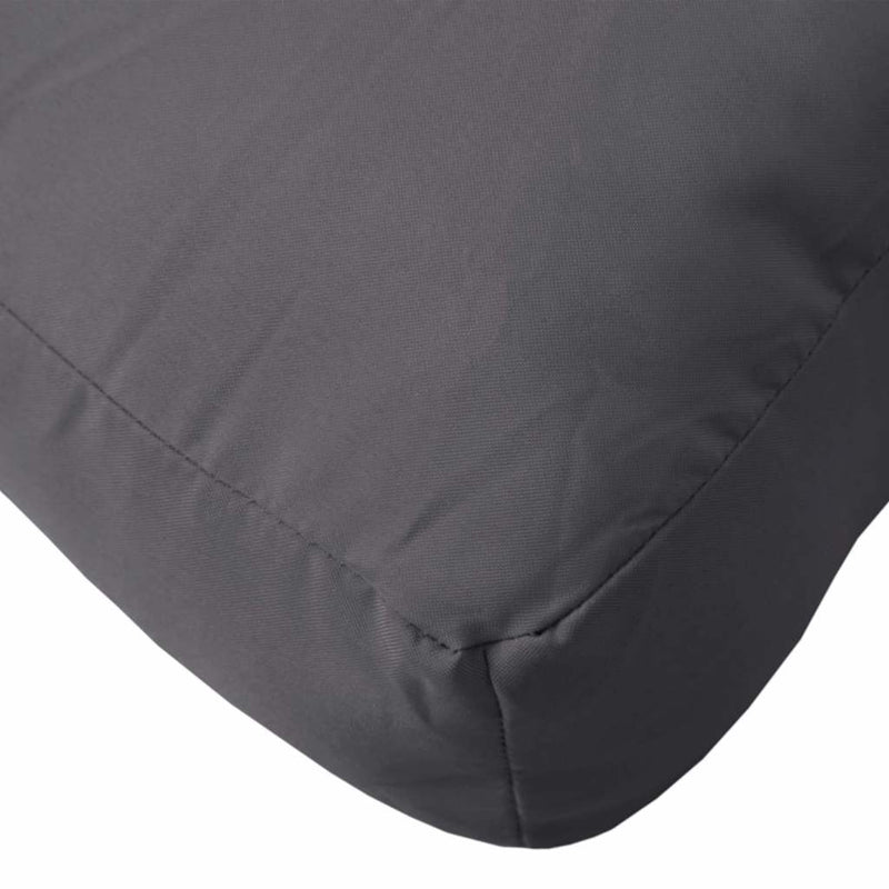 Pernă de podea pentru paleți, antracit, 60x60x9,5 cm, textil