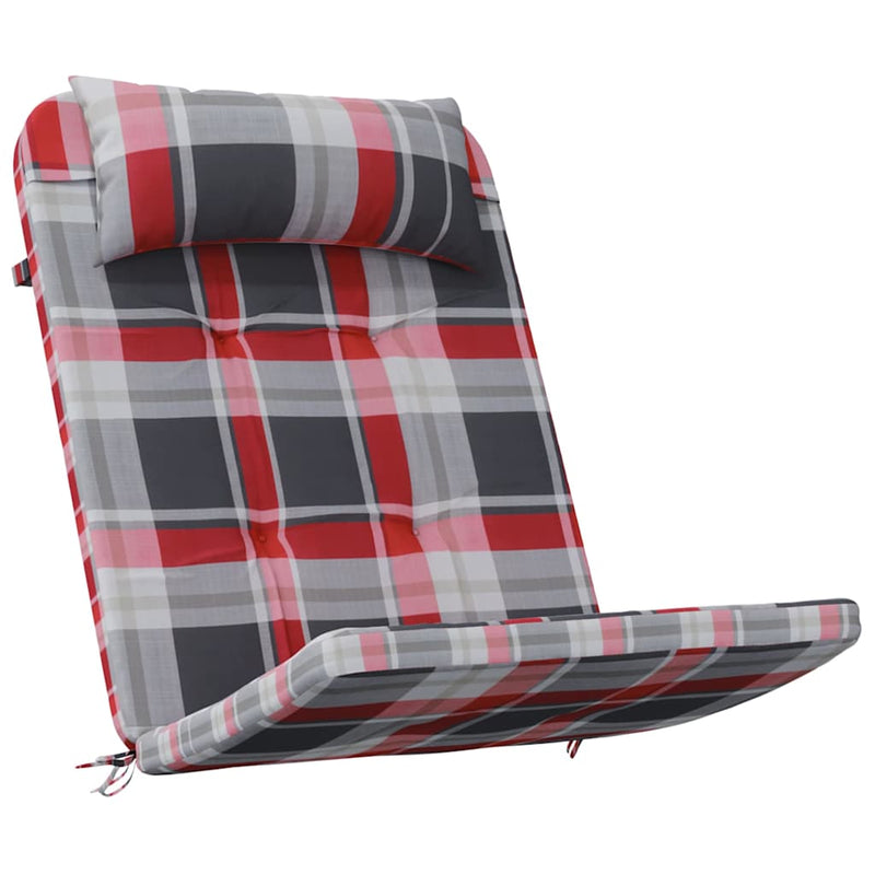 Perne pentru scaune 2 buc. Material Oxford Verificare Roșie