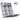 Perne scaun Adirondack, 2 buc, gri, careuri, textil oxford
