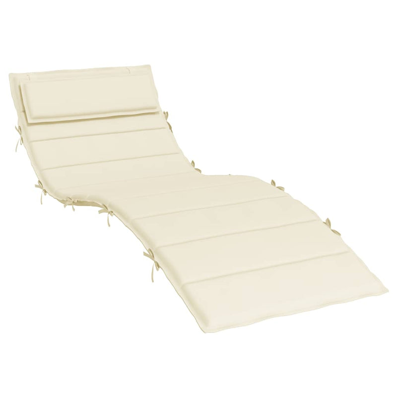 Pernă de șezlong, crem, 180x60x4 cm, textil Oxford