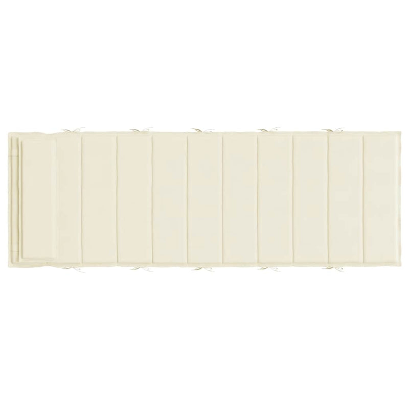 Pernă de șezlong, crem, 180x60x4 cm, textil Oxford
