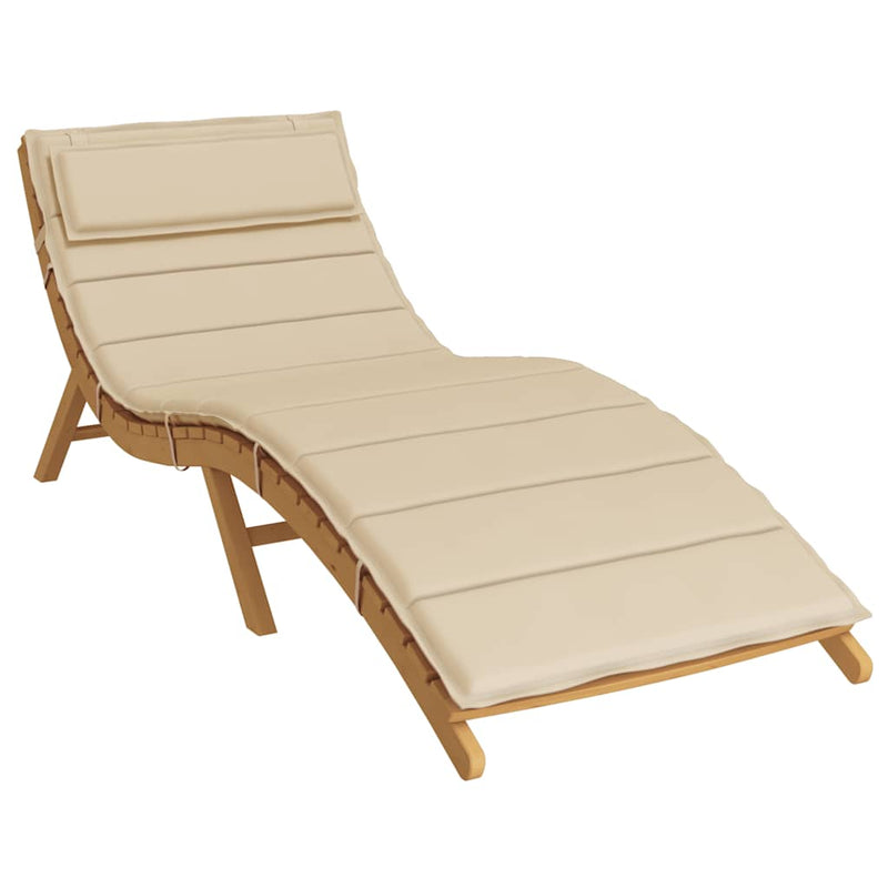 Pernă de șezlong, bej, 180x60x4 cm, textil Oxford