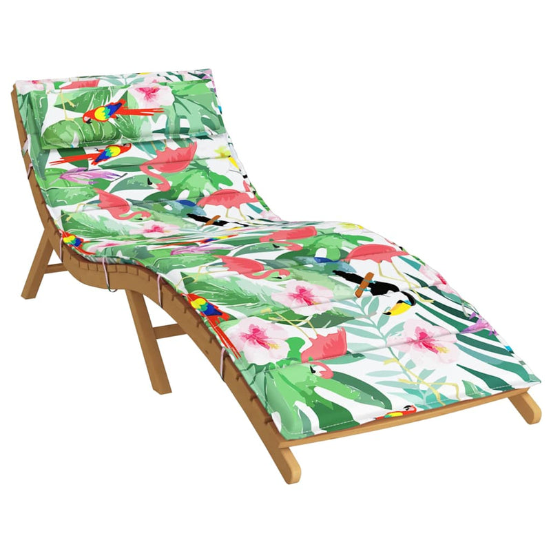 Pernă pentru șezlong, multicolor, 180x60x4 cm, material Oxford