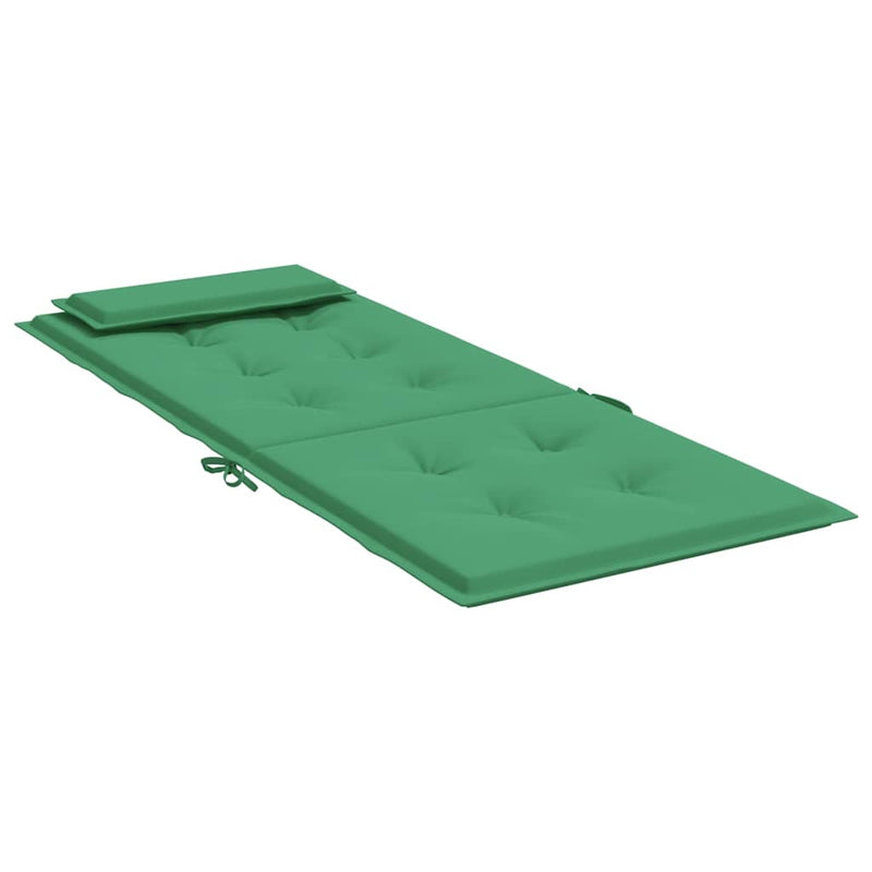 Perne scaun cu spătar înalt, 2 buc, verde, țesătură Oxford