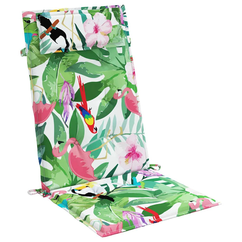 Perne de scaun spătar înalt, 4 buc., multicolor, textil oxford