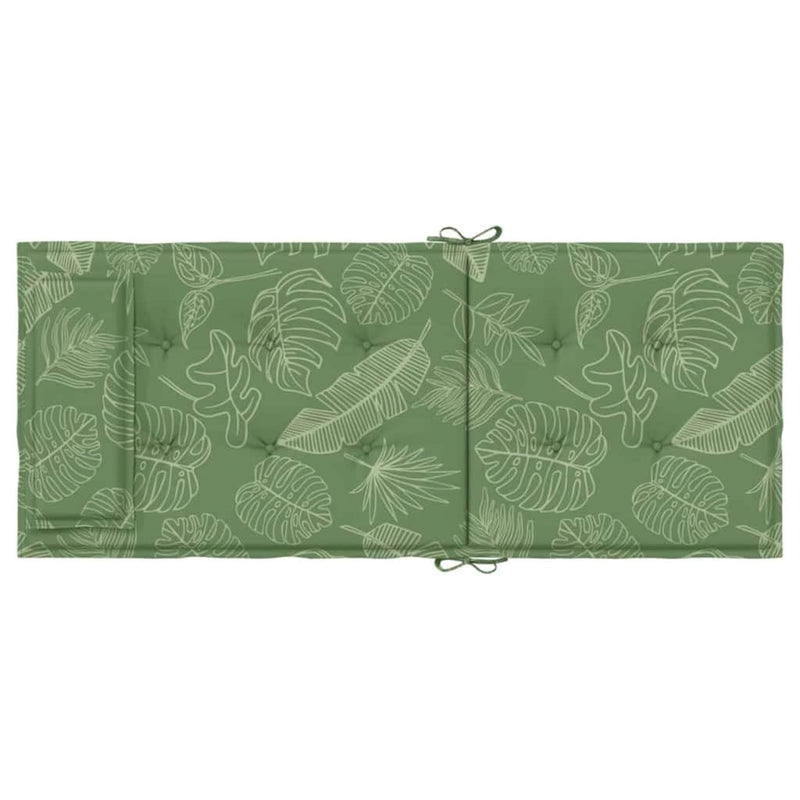 Perne de scaun spătar înalt, 6 buc, model frunze, textil Oxford