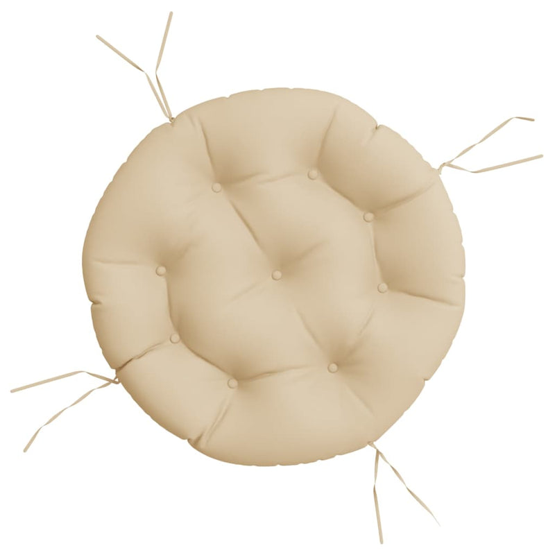 Pernă rotundă bej, Ø 60 x11 cm, țesătură Oxford