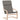 Scaun de relaxare cu taburet, gri taupe, textil