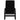 Scaun de relaxare cu taburet, negru, textil