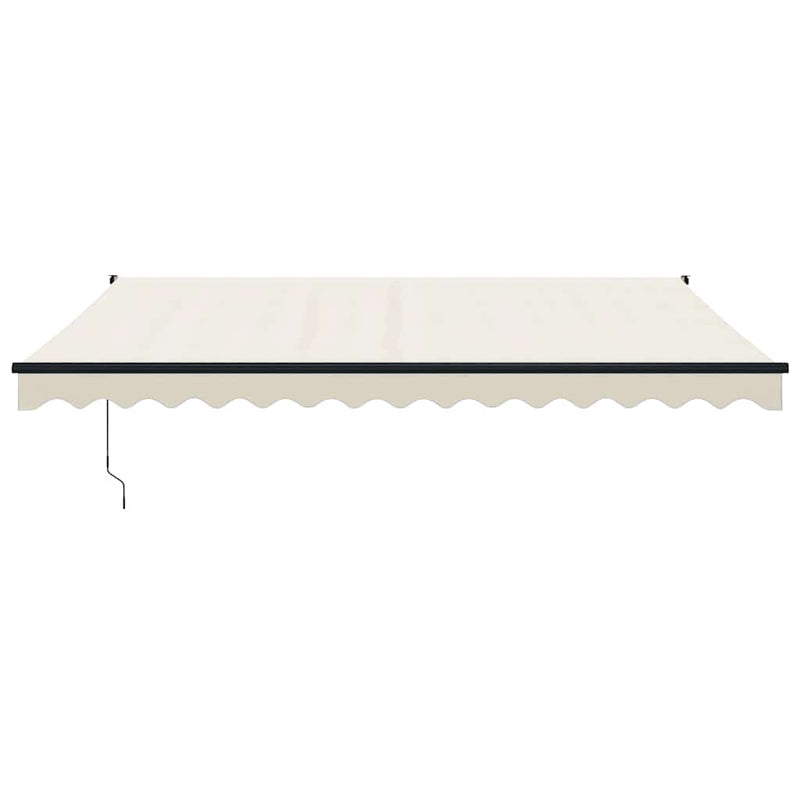 Copertină retractabilă Crem cu Cadru Antracit 4 × 3 m