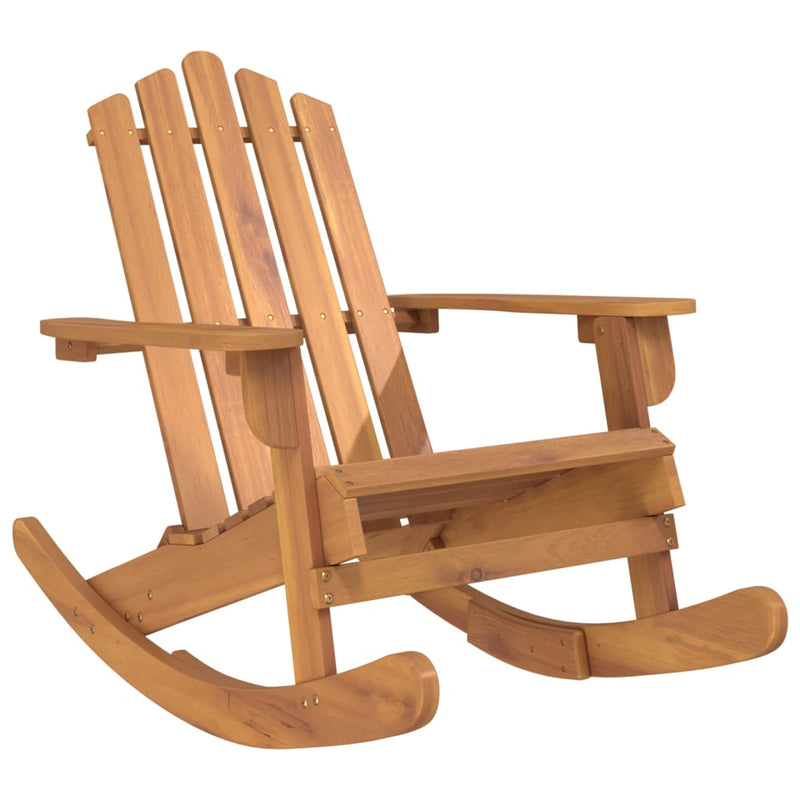 Scaun balansoar Adirondack, lemn masiv de acacia