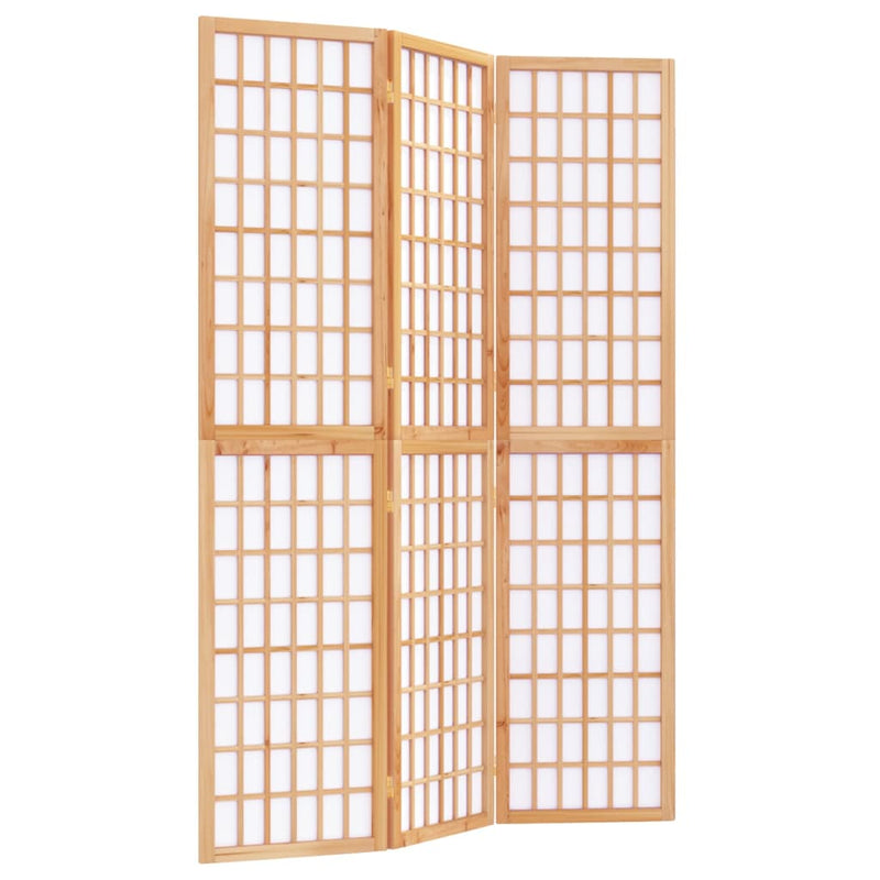 Paravan pliabil de cameră, 3 panouri, 120x170 cm, stil japonez