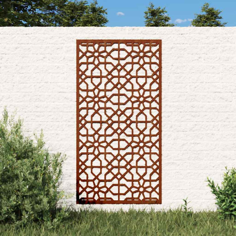 Decor perete de grădină 105x55 cm design Maur oțel Corten