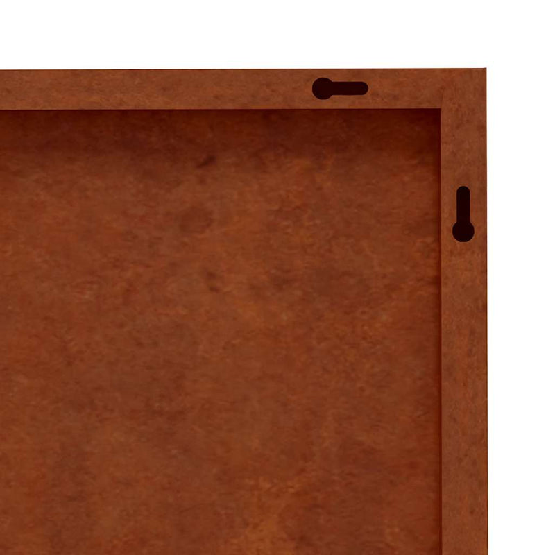 Decor de perete de grădină 105x55 cm design palmier oțel corten