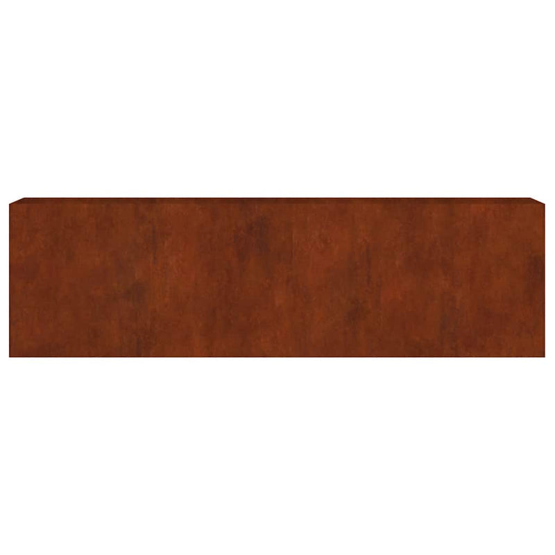 Strat înălțat de grădină, 280x40x80 cm, oțel corten