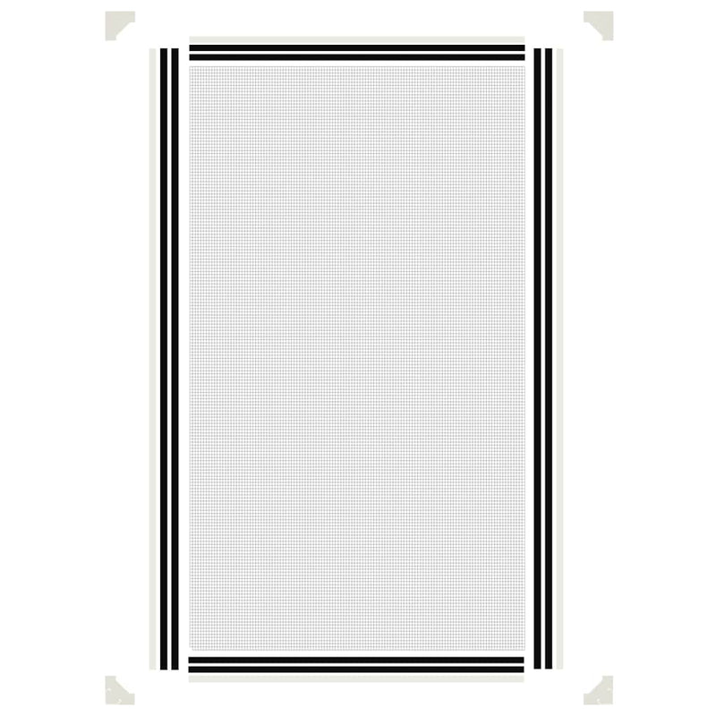 Plasă insecte magnetică pentru ferestre, alb, 80x140 cm