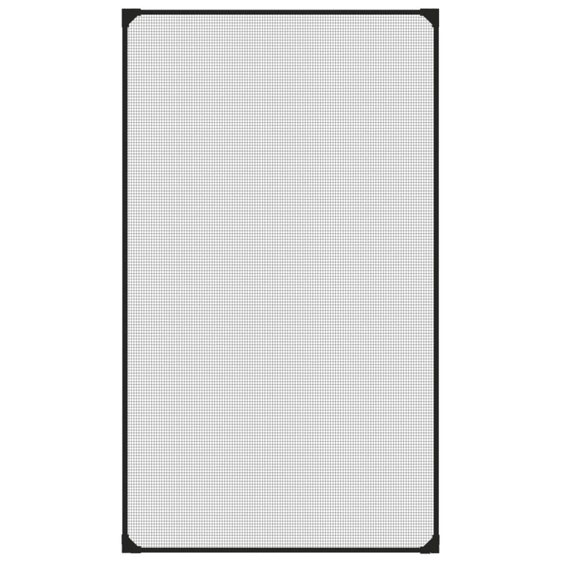 Plasă insecte magnetică pentru ferestre, antracit, 80x140 cm