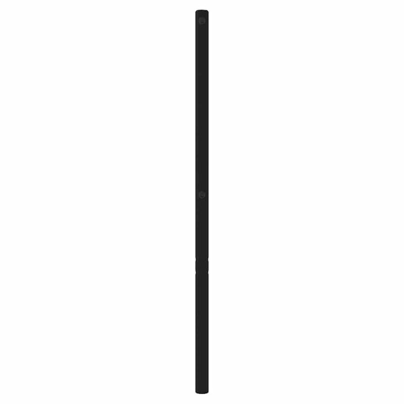 Tăblie de pat de schimb metalică, negru, 200 cm