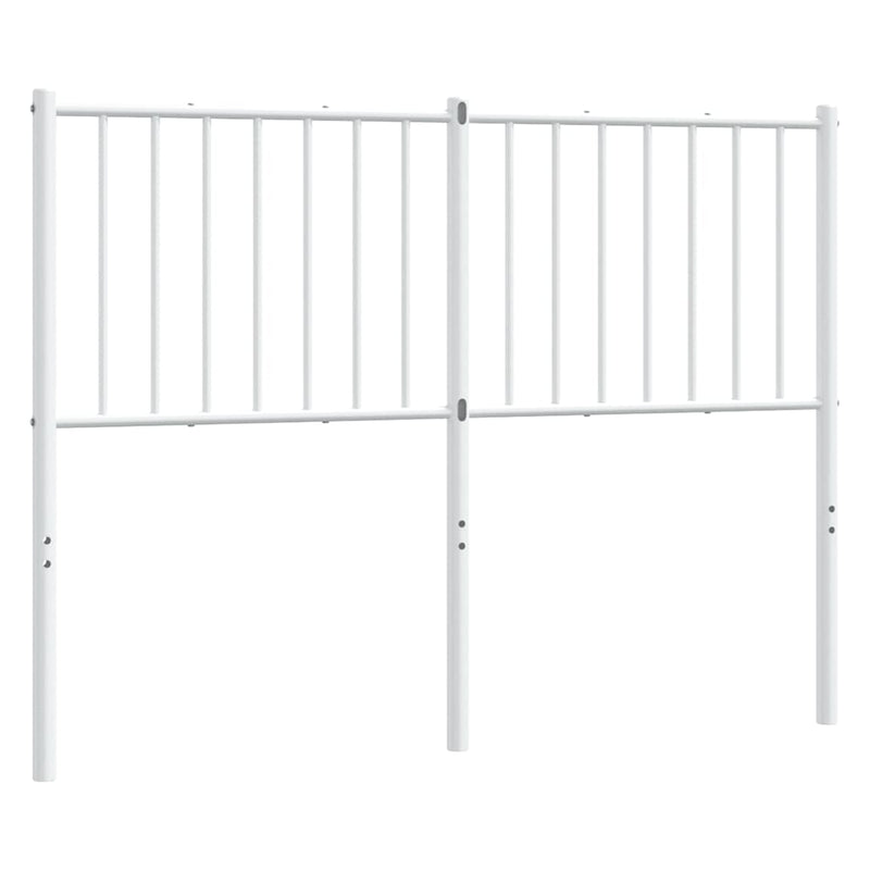Tăblie de pat de schimb metalică, alb, 120 cm