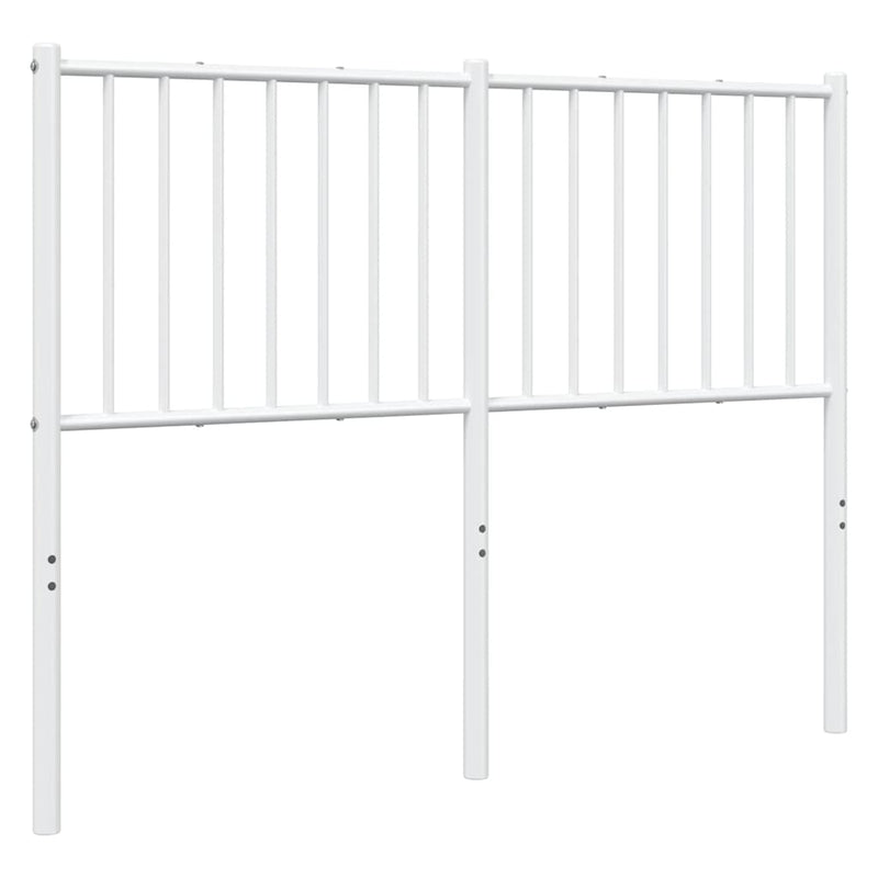 Tăblie de pat de schimb metalică, alb, 120 cm