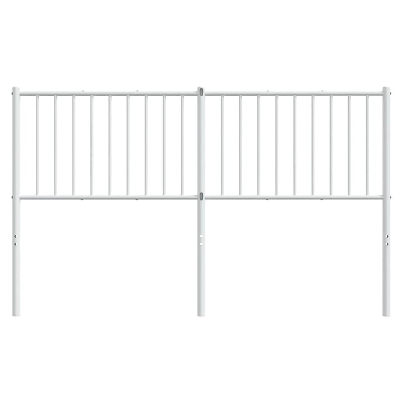 Tăblie de pat de schimb metalică, alb, 160 cm